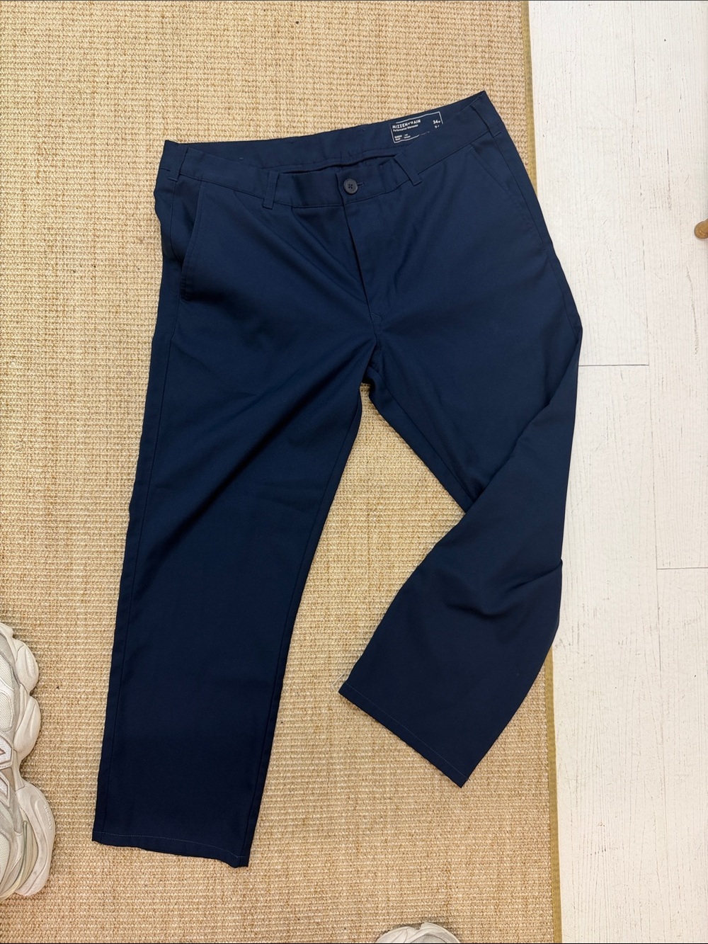 Mizzen and Main Men's Navy Performance Chino Pants